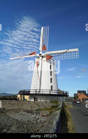Blennerville Windmill is a tower mill in Blennerville, Co. Kerry Stock Photo