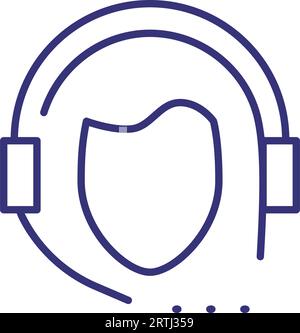 Support line icon Stock Vector