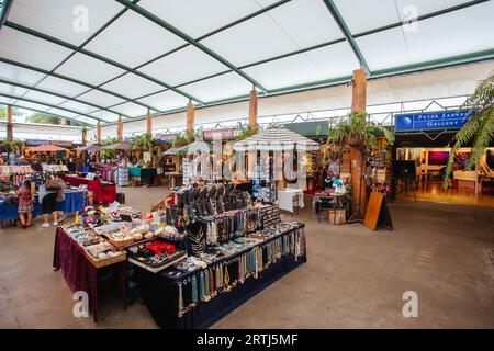 Kuranda, Australia, June 27 2016: The World Famous Kuranda Market area in the rural township of Kuranda in Queensland, Australia Stock Photo