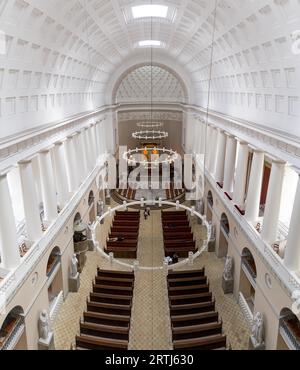 Copenhagen, Denmark, August 15, 2016: Interior view of Vor Frue Cathedral Copenhagen, Denmark, January 28, 2016: Photograph of the royal palace Stock Photo