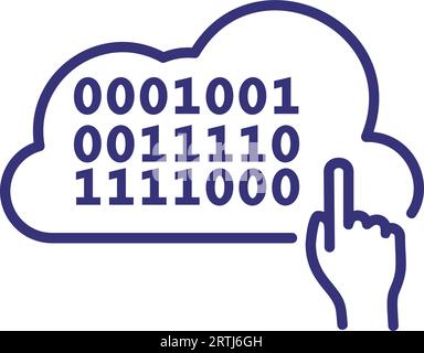 Coding line icon Stock Vector