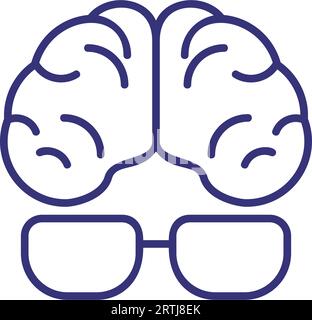 Intellect line icon Stock Vector