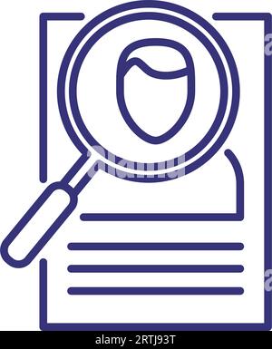 Lost line icon Stock Vector