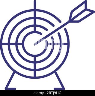 Purpose line icon Stock Vector