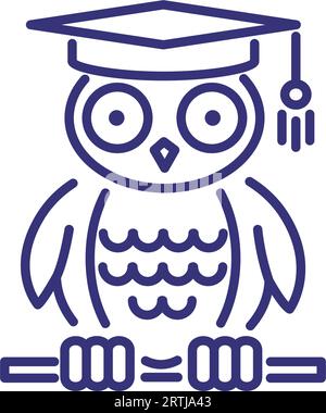 Wisdom line icon Stock Vector