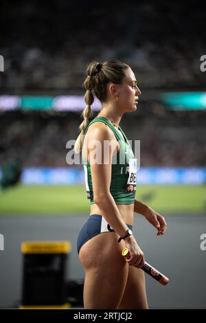 Sophie Becker participating in the 4X400 meters relay at the World  Athletics Championships in Budapest 2023 Stock Photo - Alamy