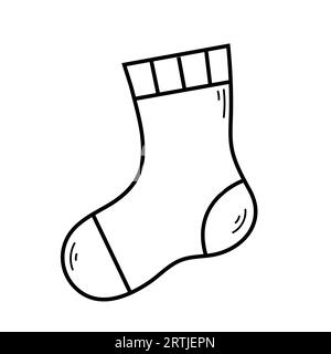 cute sock baby line style icon Stock Vector Image & Art - Alamy