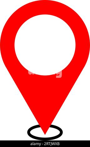 Location icon place logo. GPS Location navigation icon. Map pin location icons. Place position marker travel distance icon. Address location pointer G Stock Vector