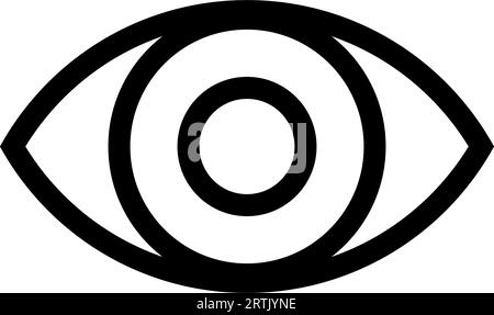 Eye line icon. Hidden icon, visible Invisible icon. Look and Vision Hide Unhide symbol. human eye, magic Eye cross symbol. sencitive content See unsee Stock Vector
