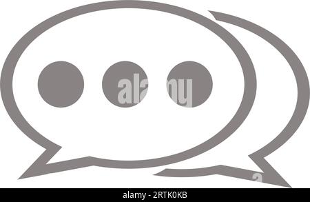 Text Message Chat icon. Speech Bubble With Text Lines. Comment icon Dialog and Conversation symbol. Opened Envelope Icon. Receive mail icon sms line. Stock Vector