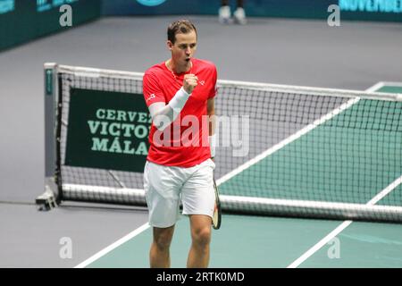 Bologna, Italy. 13th Sep, 2023. Vasek Pospisil during 2023 Davis Cup - Canada vs Italy, International Tennis match in Bologna, Italy, September 13 2023 Credit: Independent Photo Agency/Alamy Live News Stock Photo