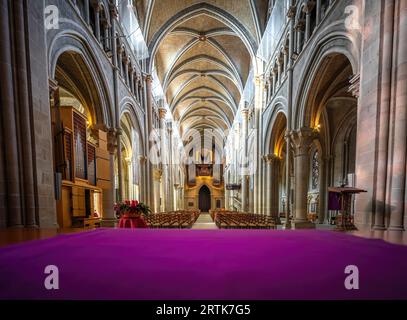 Interior of Lausanne Cathedral - Lausanne, Switzerland Stock Photo