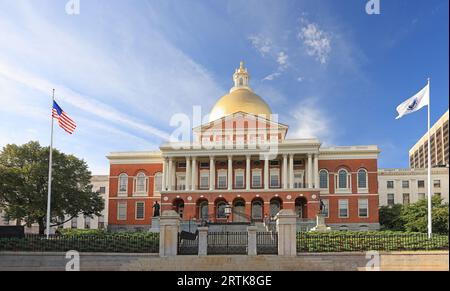 Massachusetts State House, Boston, Beacon Hill, Massachusetts, USA Stock Photo