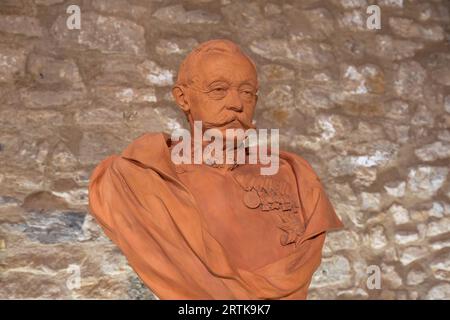 Grand Duke Adolphe Bust at Luxembourg City History Museum - Luxembourg City, Luxembourg Stock Photo