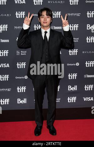 September 13, 2023, Toronto, Ontario, Canada: Park Jeong-min (ë°•ì •ë¯¼) attends the ''Smugglers (ë°€ìˆ˜)'' premiere during the 2023 Toronto International Film Festival at Roy Thomson Hall on September 13, 2023 in Toronto, Ontario, Canada (Credit Image: © Angel Marchini/ZUMA Press Wire) EDITORIAL USAGE ONLY! Not for Commercial USAGE! Stock Photo