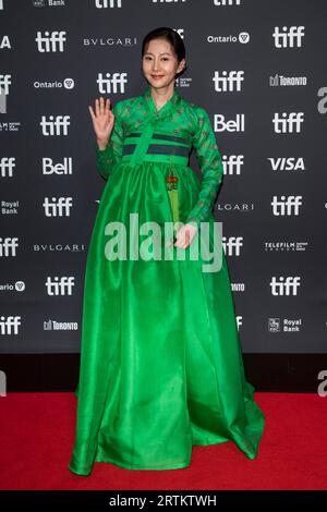 September 13, 2023, Toronto, Ontario, Canada: Yum Jung-ah (ì—¼ì •ì•„) attends the ''Smugglers (ë°€ìˆ˜)'' premiere during the 2023 Toronto International Film Festival at Roy Thomson Hall on September 13, 2023 in Toronto, Ontario, Canada (Credit Image: © Angel Marchini/ZUMA Press Wire) EDITORIAL USAGE ONLY! Not for Commercial USAGE! Stock Photo