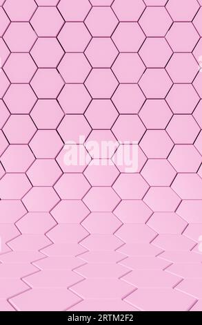 Abstract background of pattern hexagon. tech concept wallpaper. Stock Photo