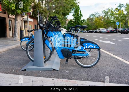 Madrid, Spain. 12th Sep, 2023. The new look of the Bicimad electric bicycle service of the city of Madrid following the transfer of management to the municipal transport company EMT. (Photo by Alberto Gardin/SOPA Images/Sipa USA) Credit: Sipa USA/Alamy Live News Stock Photo