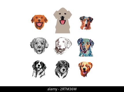 minimal style animal icon design illsutration Stock Vector