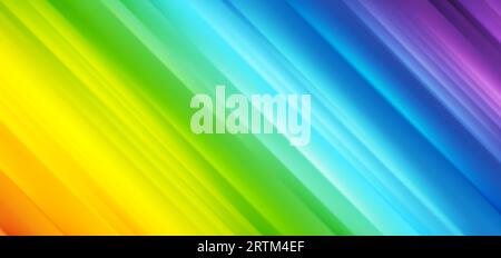 Colorful rainbow smooth stripes abstract tech background. Modern vector design Stock Vector