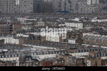 File photo dated 06/01/15 of a general view of housing in Westminster and Pimlico, London. House prices declined at their fastest rate since 2009 in August, according to surveyors. Issue date: Thursday September 14, 2023. Stock Photo