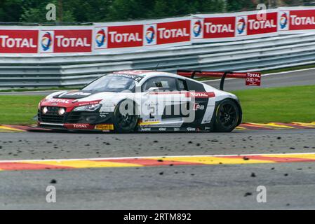 Photo Report of the 24 Hours of Spa Francorchamps with exclusive behind the scenes footage. Stock Photo