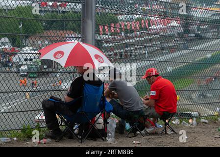 Photo Report of the 24 Hours of Spa Francorchamps with exclusive behind the scenes footage. Stock Photo