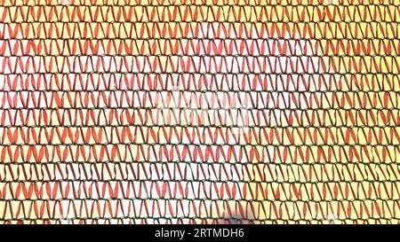 Pattern with pink pigtails on the golden background Stock Photo