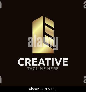 Apartment, Real estate, building logo design Stock Vector