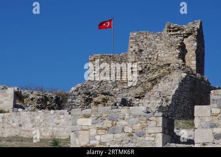 Ruins of the ancient amphitheatre at Miletus. Didim, Aydın, Türkiye Stock Photo