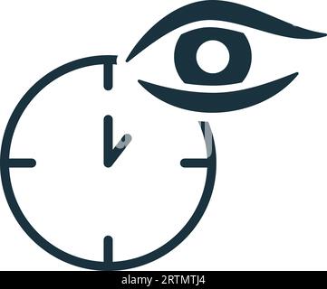 Time tracking icon. Monochrome simple sign from freelance collection. Time tracking icon for logo, templates, web design and infographics. Stock Vector