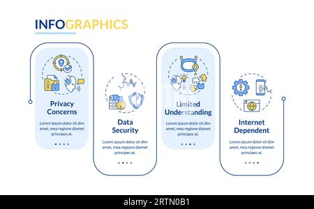 Voice assistant layout with linear icon concept Stock Vector