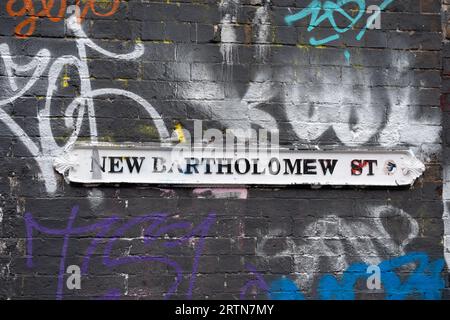 New Bartholomew Street sign, Digbeth, Birmingham, UK Stock Photo - Alamy