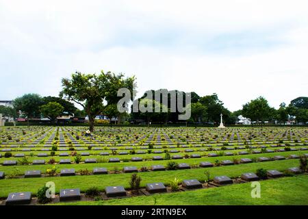 Don Rak War Cemetery of war graves allied prisoners and tomb confederate prisoners died during construction of the death railway for travelers travel Stock Photo