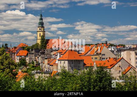 Bystrzyca Klodzka - Panorama of Old Town. City lies near the Klodzko ...