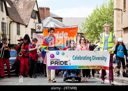 Oxford Pride protest event June 2013 Stock Photo