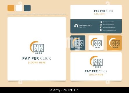Oven logo design with editable slogan. Branding book and business card template. Stock Vector