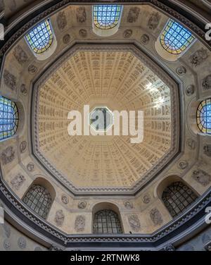 Nancy, France - 09 02 2023: View of the ceiling in the Church of the Cordeliers of Nancy Stock Photo