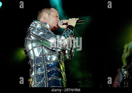 Milan Italy  2001-06-09: Ripper Owens singer of the Judas Priest group in concert at the Palalido during the Gods of Metal 2001 festival Stock Photo