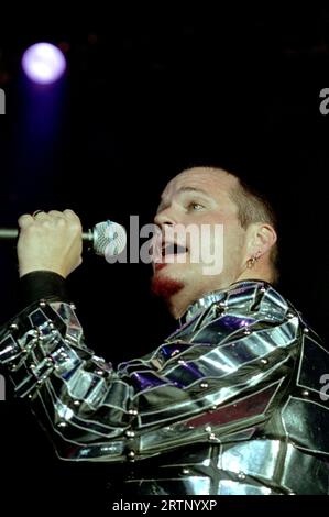 Milan Italy  2001-06-09: Ripper Owens singer of the Judas Priest group in concert at the Palalido during the Gods of Metal 2001 festival Stock Photo