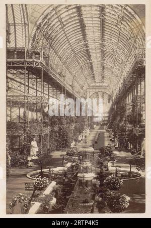 Interior of Crystal Palace in London, anonymous, 1878 - 1890 Stock Photo