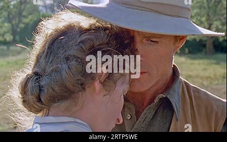 OUT OF AFRICA 1985 Universal Pictures film with Meryl Streep as Karen Blixen and Robert Redford as  Denys Hatton Stock Photo