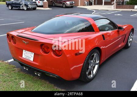 A Red 2007 Chevrolet Corvette C6 Stock Photo - Alamy