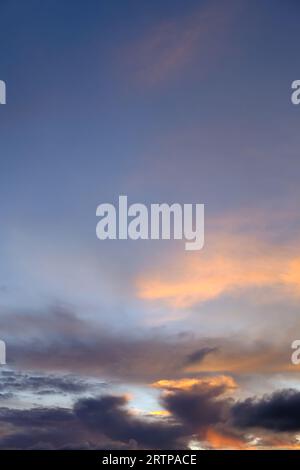 Beautiful dramatic cloud scape, Cloudy sky background. Stock Photo