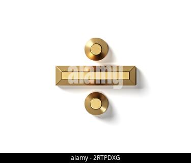 3d illustration of golden alphabet isolated on white background Stock ...