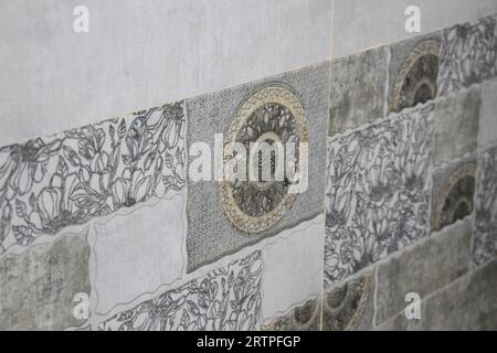 A wall with a pattern. Stock Photo
