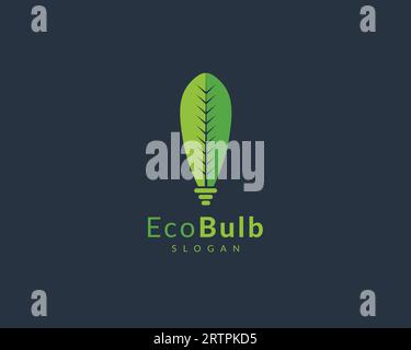 Leaf bulb eco Idea Logo design vector, Design Concept, Creative Symbol ...