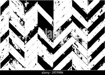 Herringbone grunge woven seamless swatch pattern. Distressed texture of weaving fabric. Abstract halftone vector illustration. Stock Vector