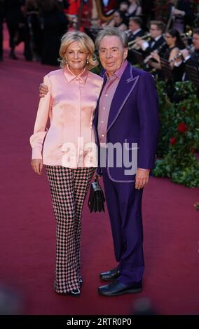 Lady Madeleine Lloyd Webber and Lord Andrew Lloyd Webber attending the Vogue World: London show at Theatre Royal Drury Lane, London. Picture date: Thursday September 14, 2023. Stock Photo