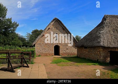 Mediaeval village at Cosmeston Lakes and Country Park, South Wales. Taken September 2023 Stock Photo